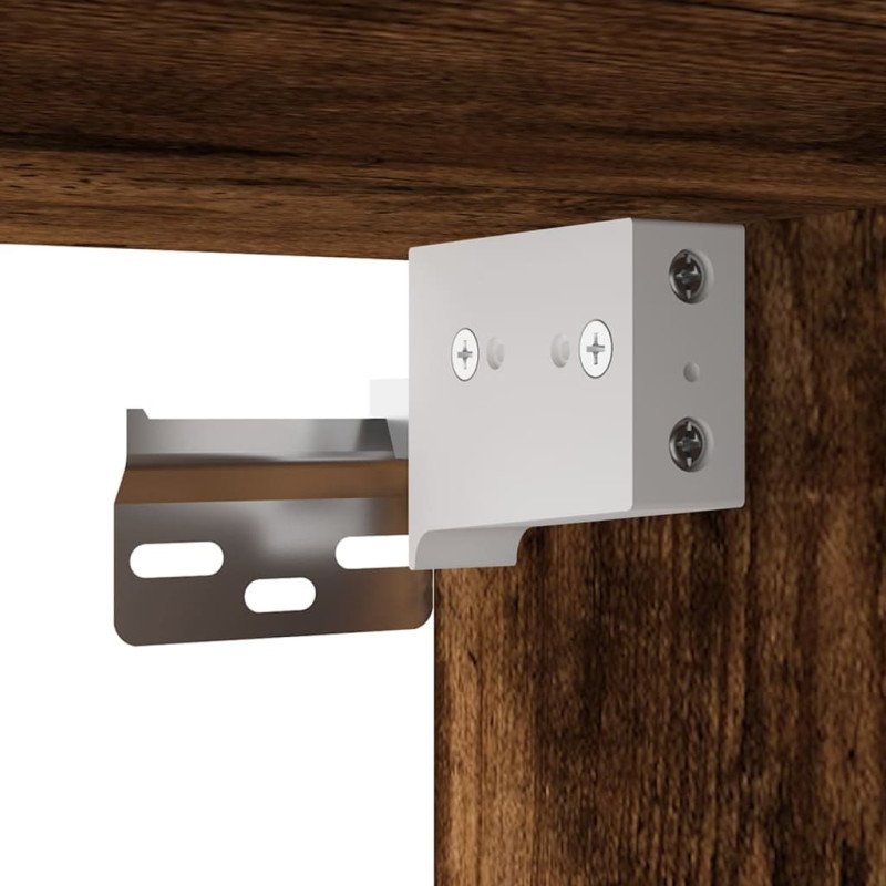 vidaXL Nástenná TV skrinka dymový dub 40x34,5x40 cm