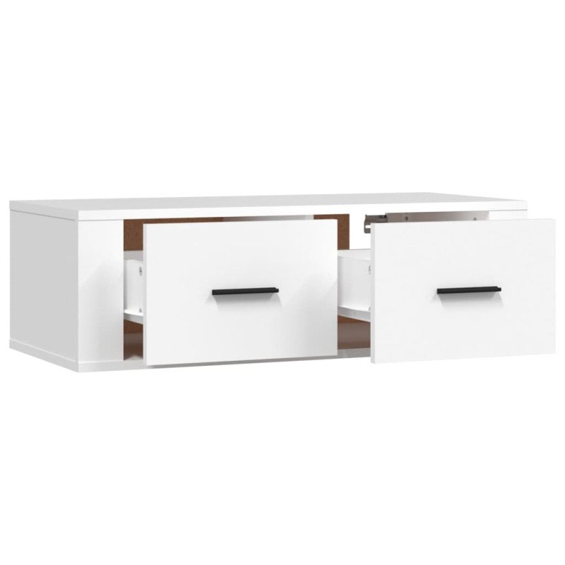vidaXL Závesná TV skrinka biela 80x36x25 cm spracované drevo