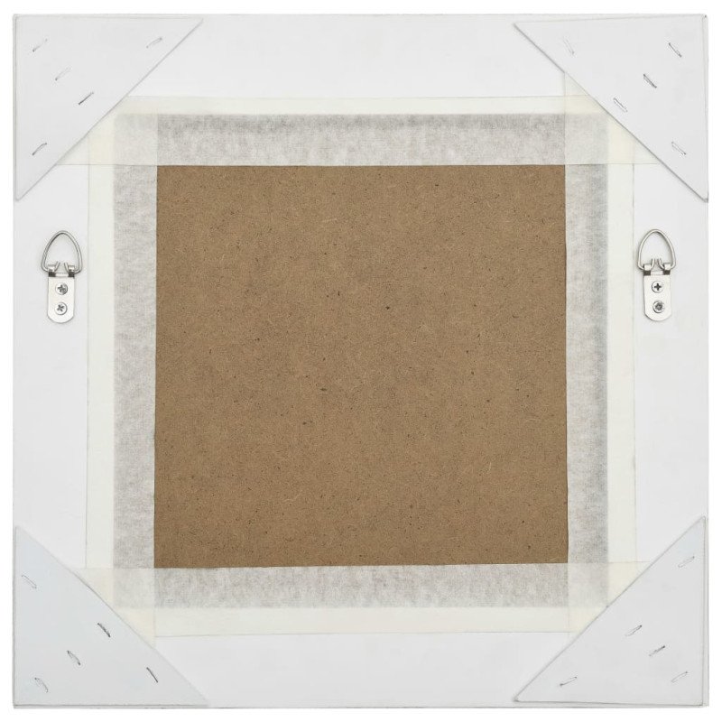vidaXL Nástenné zrkadlo v barokovom štýle 40x40 cm strieborné