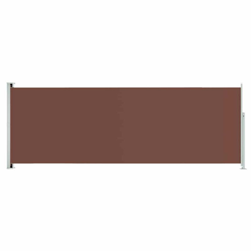 vidaXL Zaťahovacia bočná markíza na terasu 220x600 cm hnedá