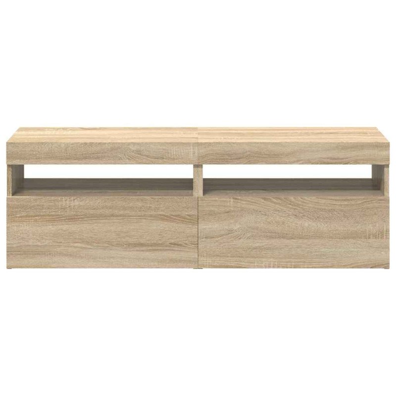 vidaXL TV skrinky s LED svetlami 2 ks dub sonoma 60x35x40 cm