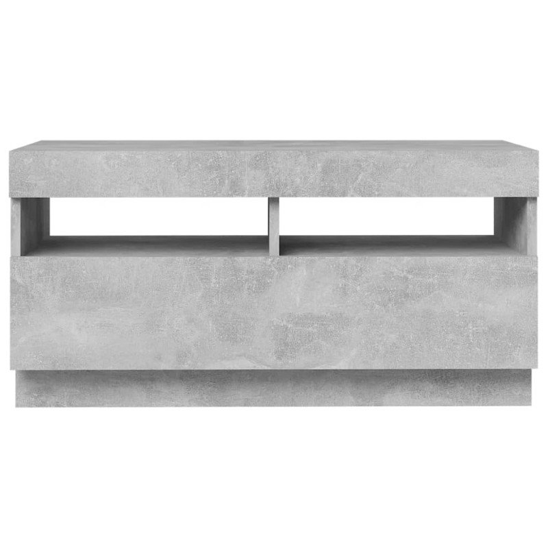 vidaXL TV skrinka s LED svetlami betónovo-sivá 80x35x40 cm vidaXL TV skrinka s LED svetlami betónovo-sivá 80x35x40 cm