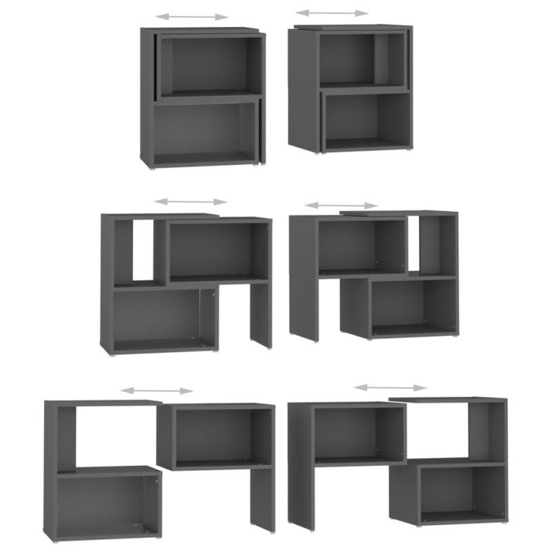 vidaXL TV skrinka, sivá 104x30x52 cm, kompozitné drevo