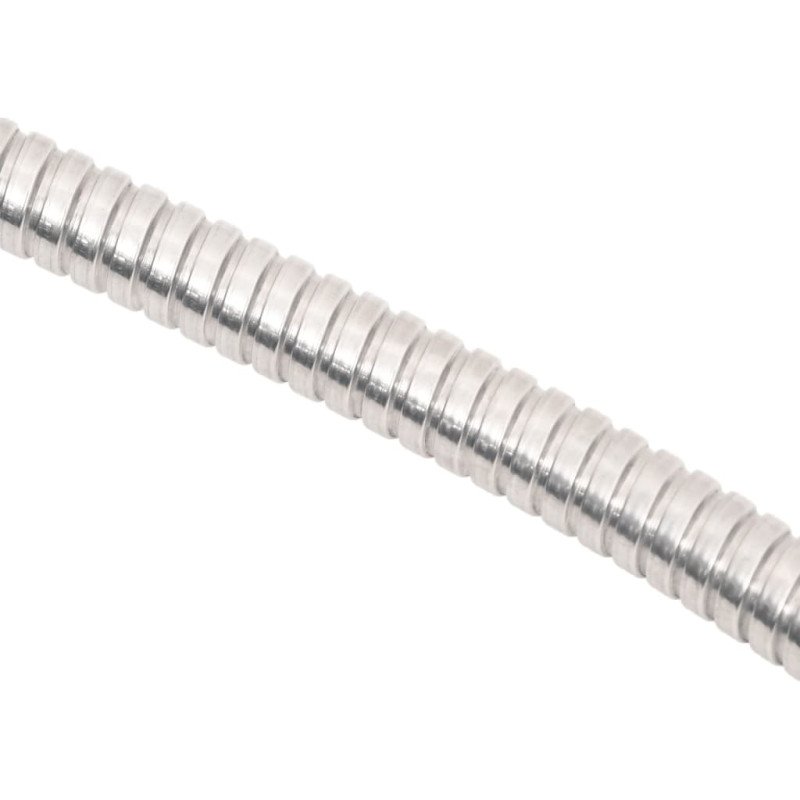 vidaXL Záhradná hadica s tryskou, strieborná 0,6" 15 m, oceľ