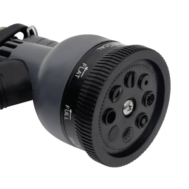 vidaXL Záhradná hadica s tryskou, strieborná 0,6" 15 m, oceľ