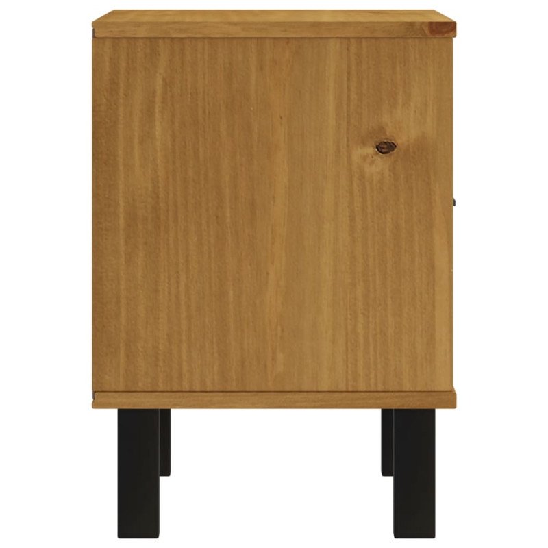 vidaXL Nočný stolík FLAM 40x35x40 cm masívna borovica