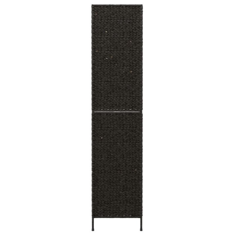 vidaXL Paraván 5-panelový čierny 205x180 cm vodný hyacint