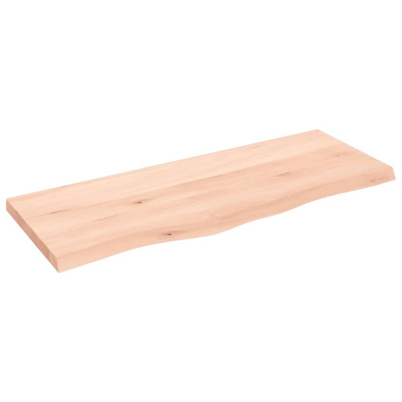 vidaXL Stolová doska 100x40x(2-4) cm neošetrený dubový masív
