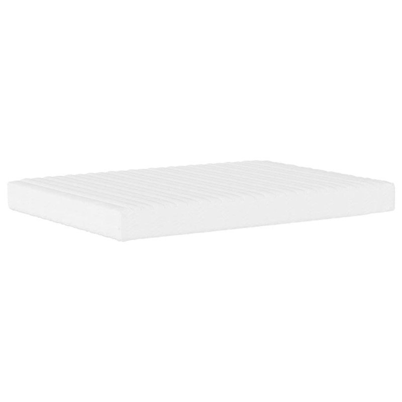 vidaXL Penový matrac biely 140x190 cm tvrdosť H2 H3