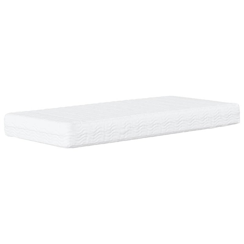 vidaXL Penový matrac biely 80x200 cm tvrdosť H2 H3