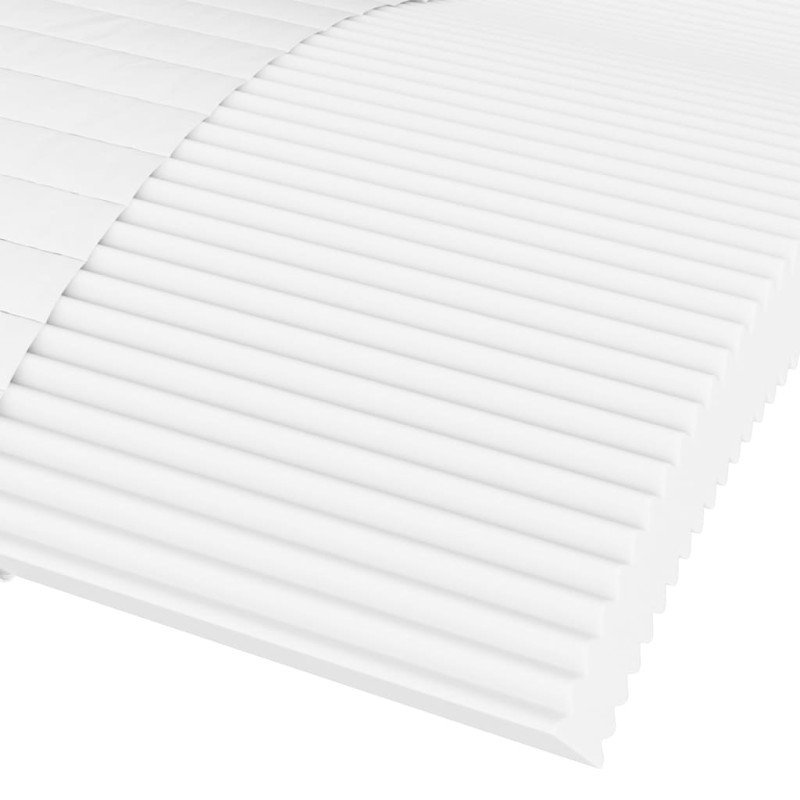 vidaXL Penový matrac biely 80x200 cm tvrdosť H2 H3