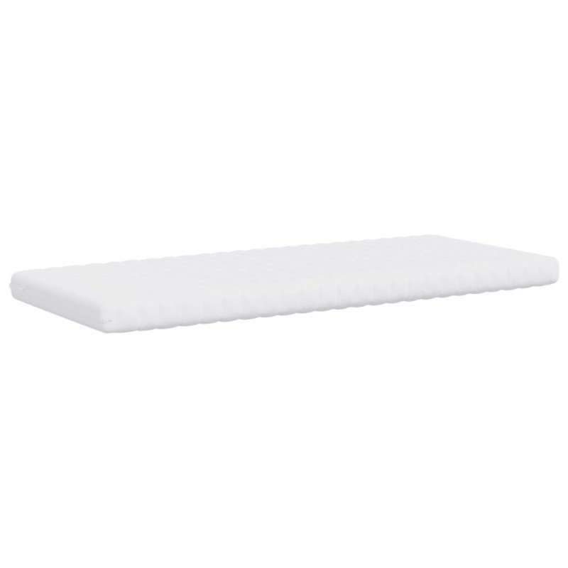vidaXL Penový matrac biely 90x200 cm 7 zón tvrdosť 20 ILD