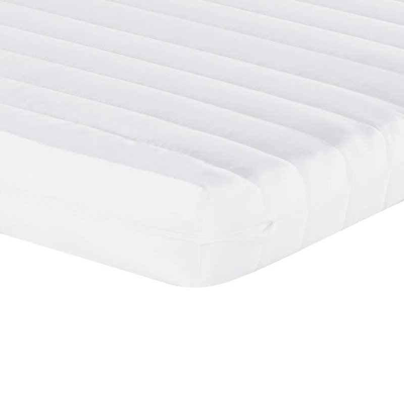 vidaXL Penový matrac biely 90x200 cm 7 zón tvrdosť 20 ILD