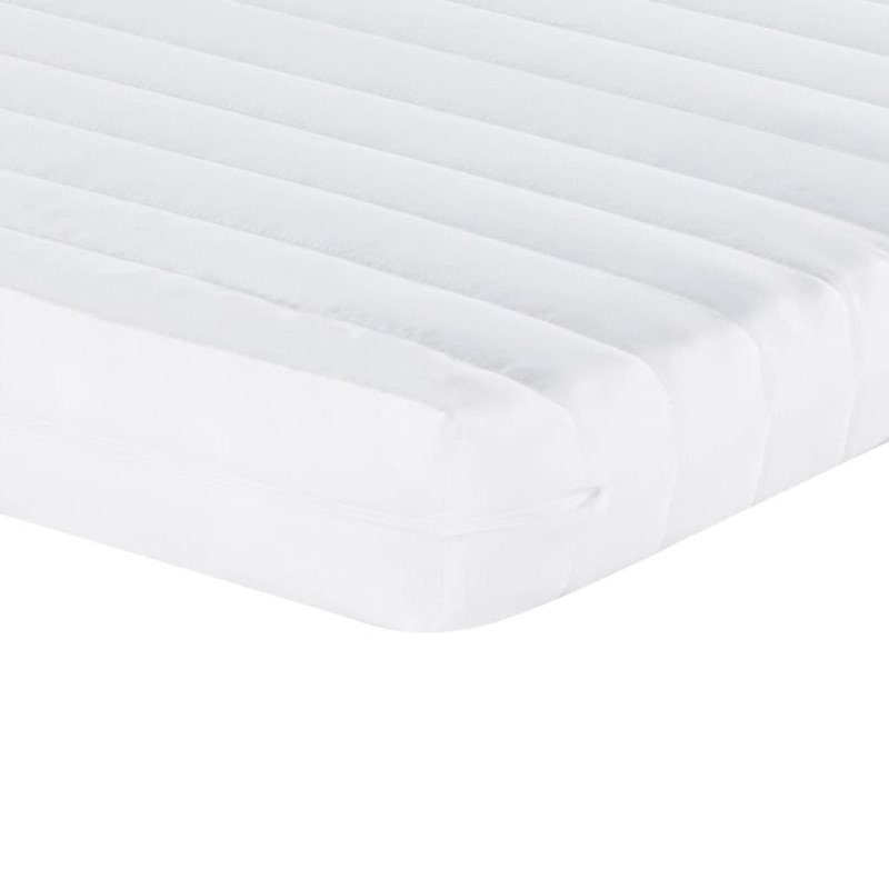 vidaXL Penový matrac biely 200x200 cm 7 zón tvrdosť 20 ILD