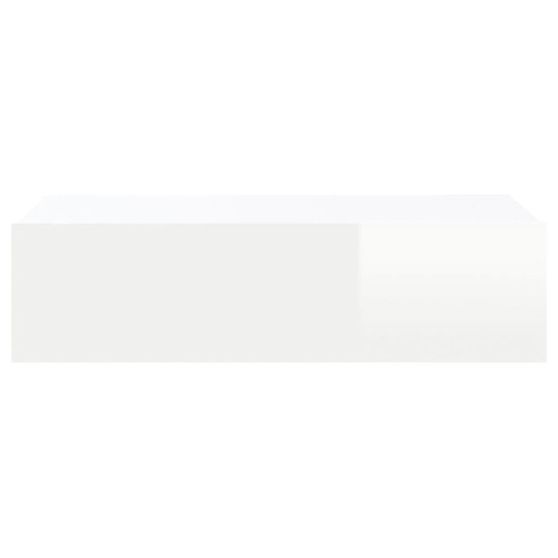 vidaXL TV skrinka s LED svetlami lesklá biela 60x35x15,5 cm