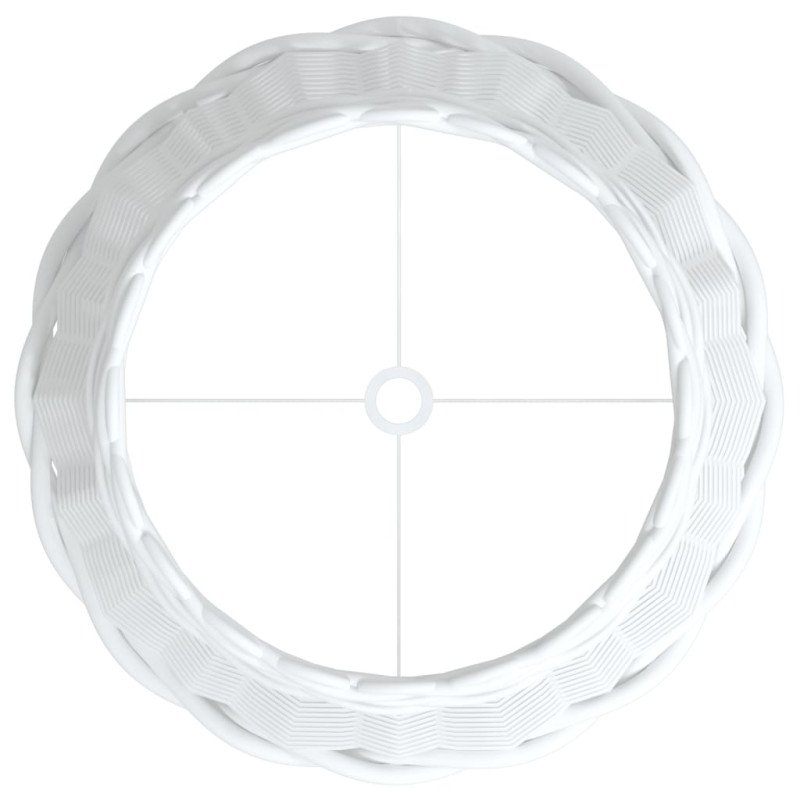 vidaXL Tienidlo na lampu biele Ø30x20 cm prútené
