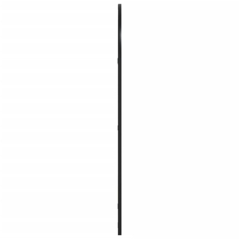vidaXL Nástenné zrkadlo čierne 60x100 cm oblúkové železné