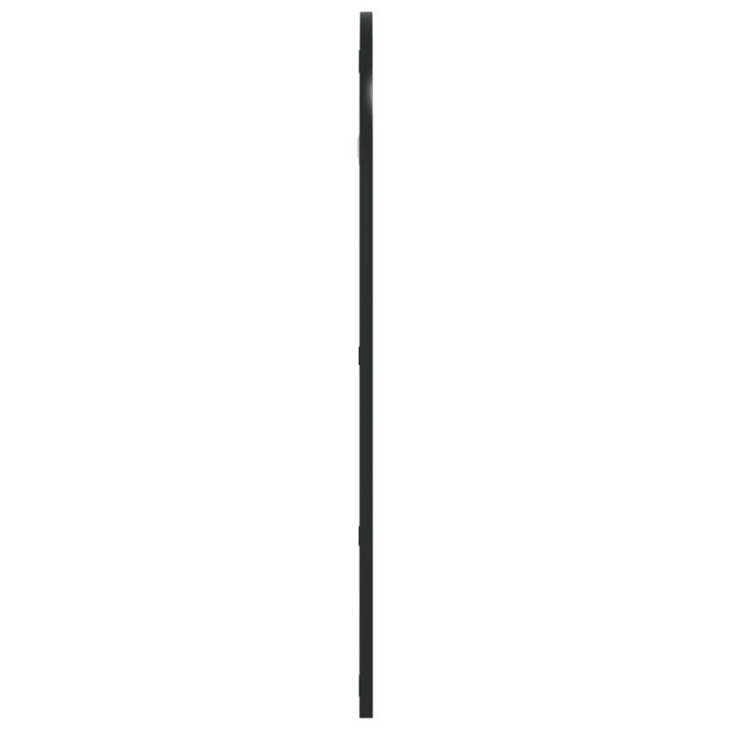 vidaXL Nástenné zrkadlo čierne 40x80 cm oblúkové železné