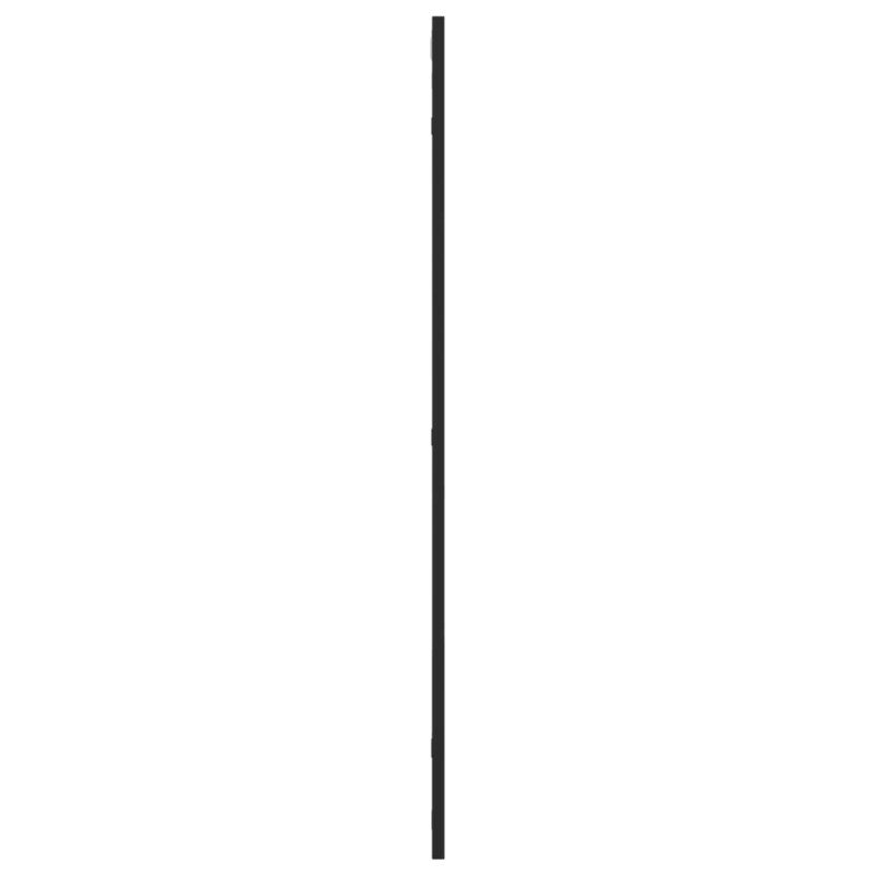 vidaXL Nástenné zrkadlo čierne 60x100 cm obdĺžnikové železné