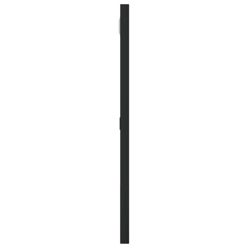 vidaXL Nástenné zrkadlo čierne 40x40 cm štvorcové železné