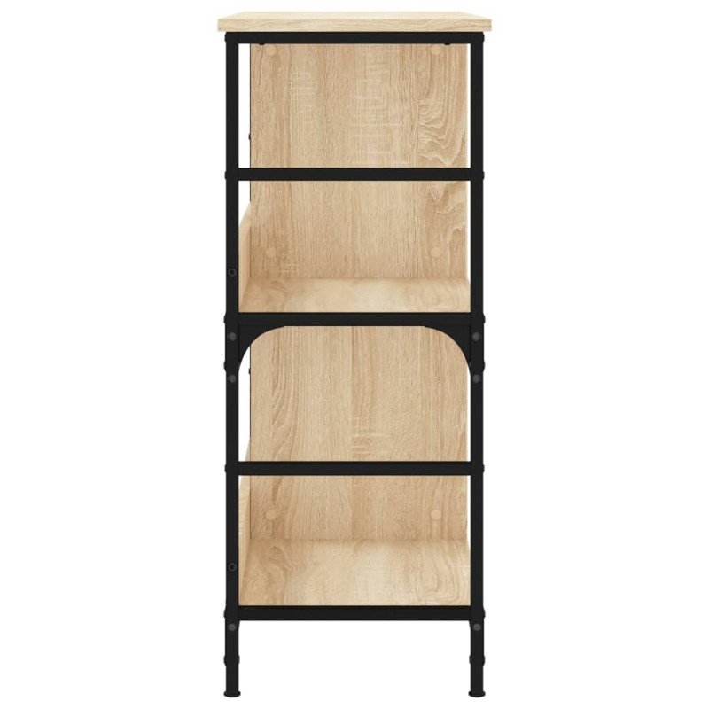 vidaXL Knižnica dub sonoma 78,5x33x82 cm kompozitné drevo
