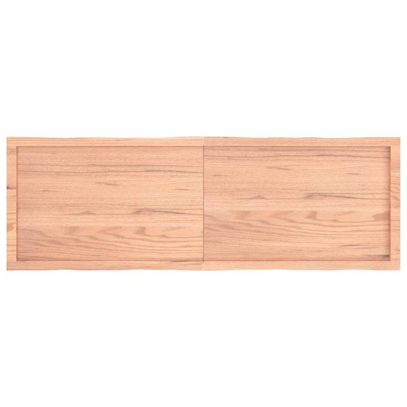 vidaXL Stolová doska svetlohnedá 160x50x(2-6)cm ošetrený masív hrany