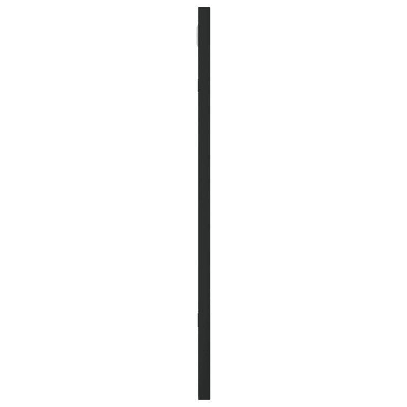 vidaXL Nástenné zrkadlo čierne 40x50 cm obdĺžnikové železné