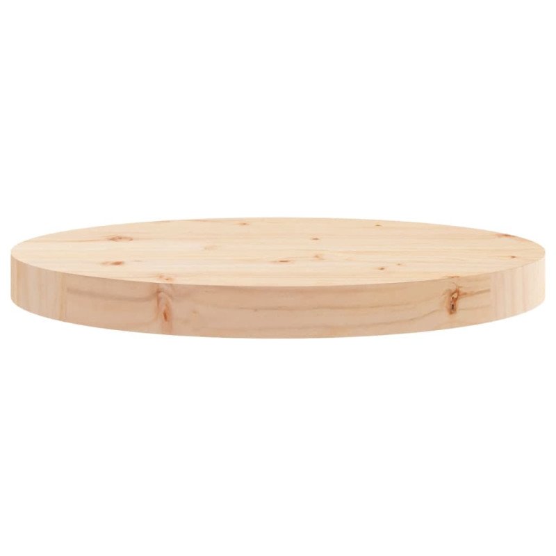 vidaXL Stolová doska okrúhla Ø40x3 cm masívna borovica