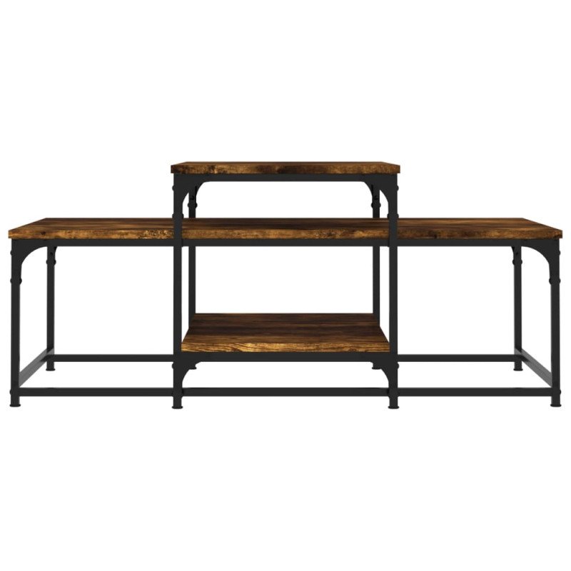 vidaXL Konferenčný stolík dymový dub 102x60x45 cm kompozitné drevo