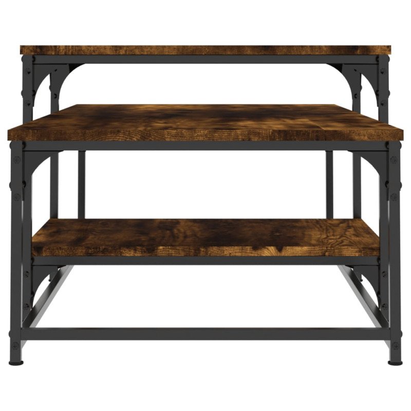 vidaXL Konferenčný stolík dymový dub 102x60x45 cm kompozitné drevo