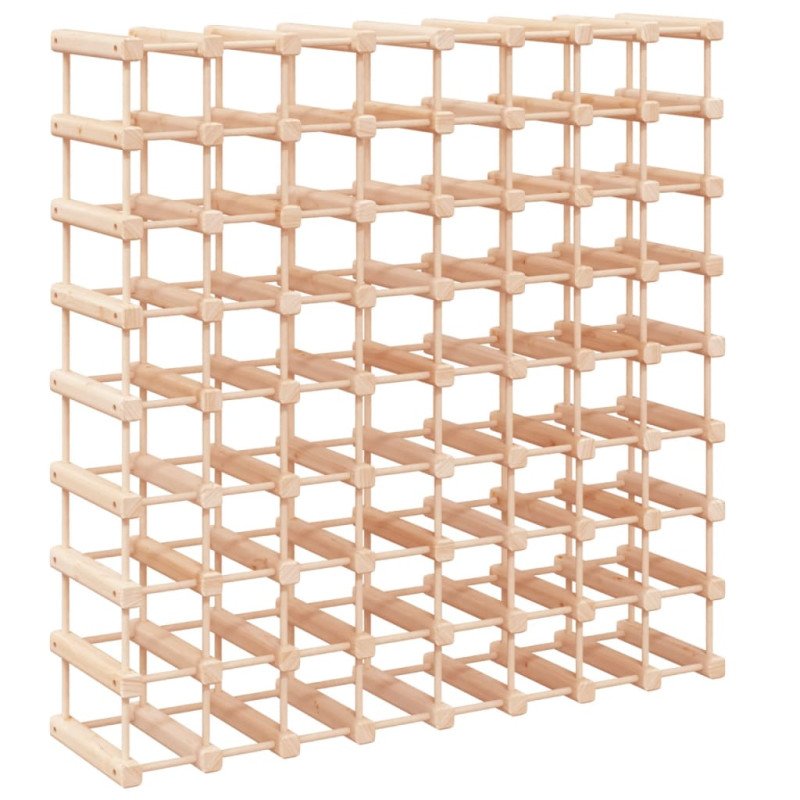 vidaXL Stojan na víno na 72 fliaš 90,5x23x90,5 cm borovicový masív