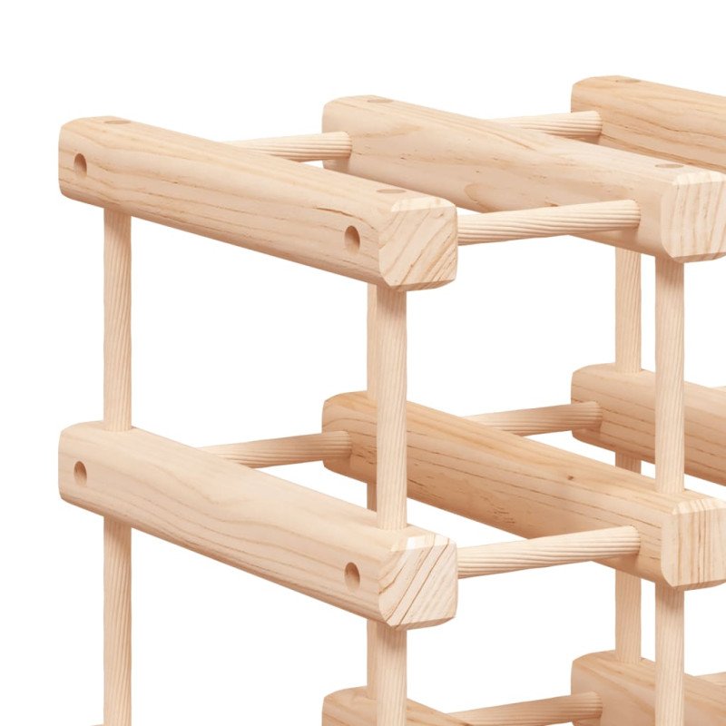 vidaXL Stojan na víno na 72 fliaš 90,5x23x90,5 cm borovicový masív