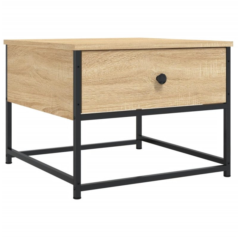 vidaXL Konferenčný stolík dub sonoma 51x51x40 cm kompozitné drevo