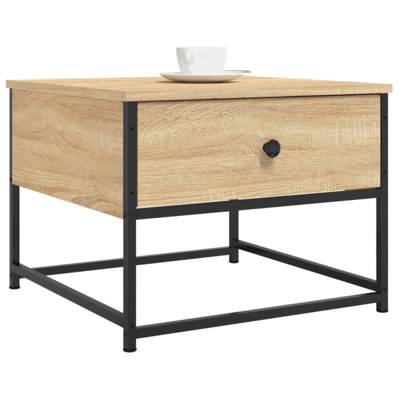 vidaXL Konferenčný stolík dub sonoma 51x51x40 cm kompozitné drevo