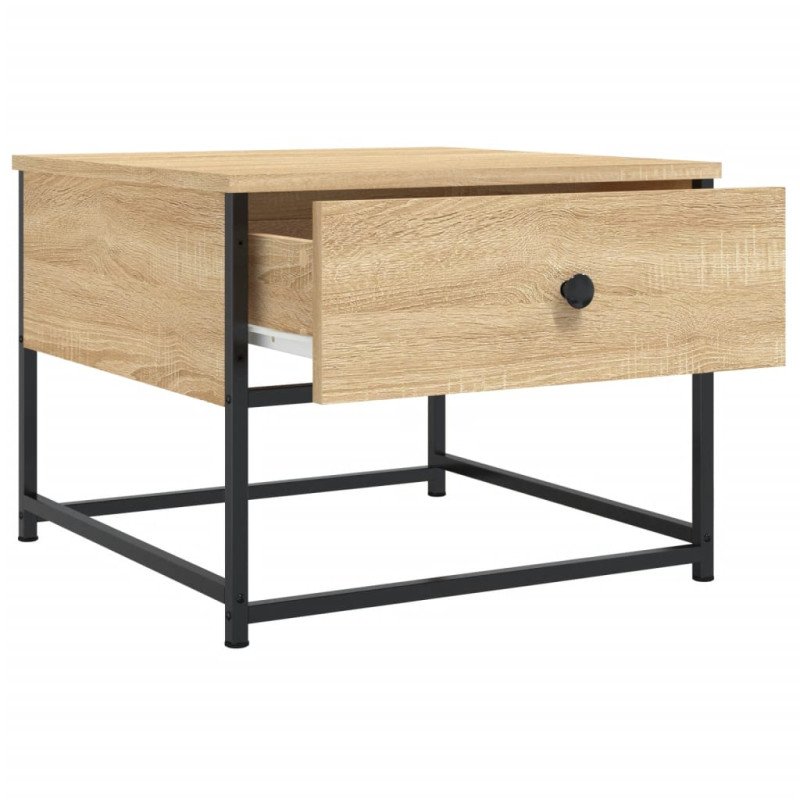 vidaXL Konferenčný stolík dub sonoma 51x51x40 cm kompozitné drevo