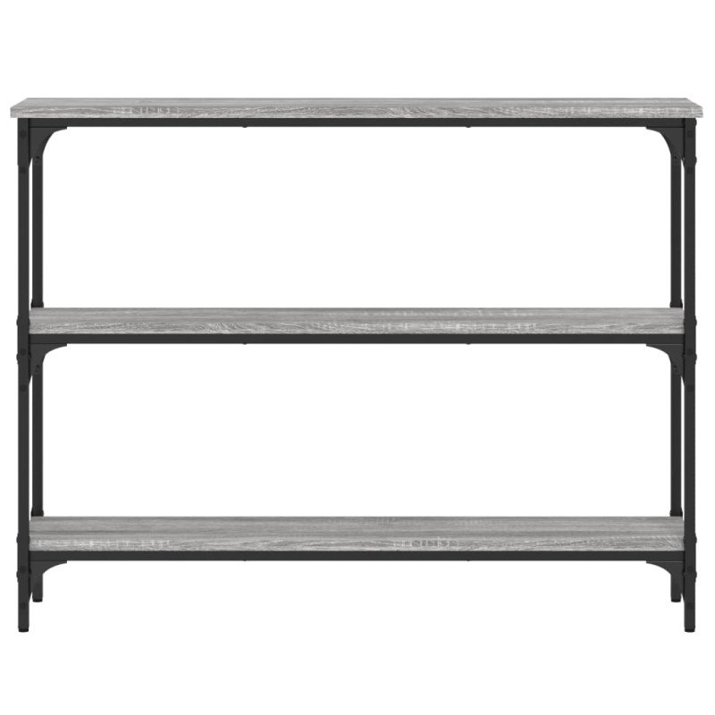 vidaXL Konzolový stolík sivý sonoma 100x22,5x75 cm kompozitné drevo