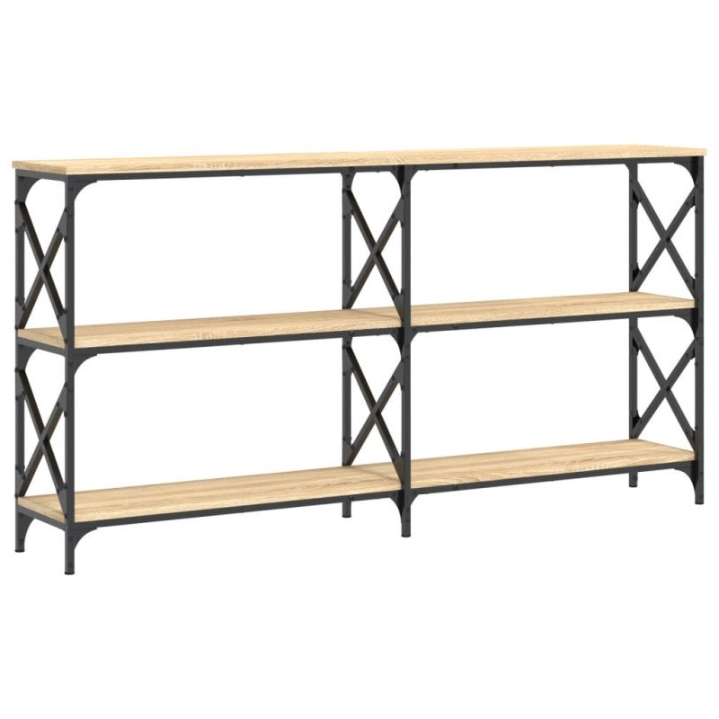 vidaXL Konzolový stolík dub sonoma 156x28x80,5 cm kompozitné drevo