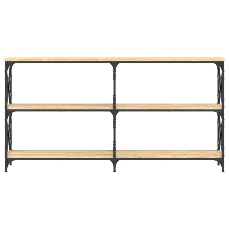 vidaXL Konzolový stolík dub sonoma 156x28x80,5 cm kompozitné drevo