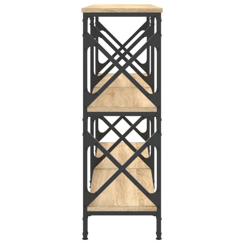 vidaXL Konzolový stolík dub sonoma 156x28x80,5 cm kompozitné drevo