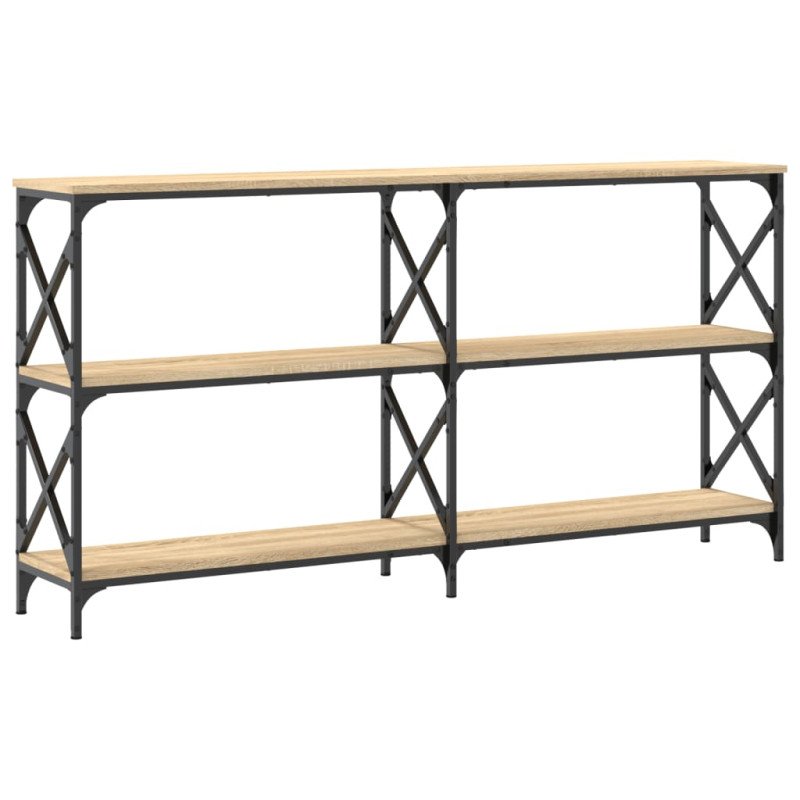 vidaXL Konzolový stolík dub sonoma 156x28x80,5 cm kompozitné drevo