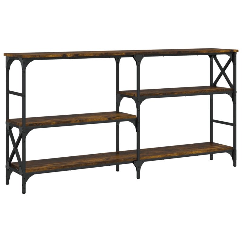 vidaXL Konzolový stolík dymový dub 150x29x76,5 cm kompozitné drevo