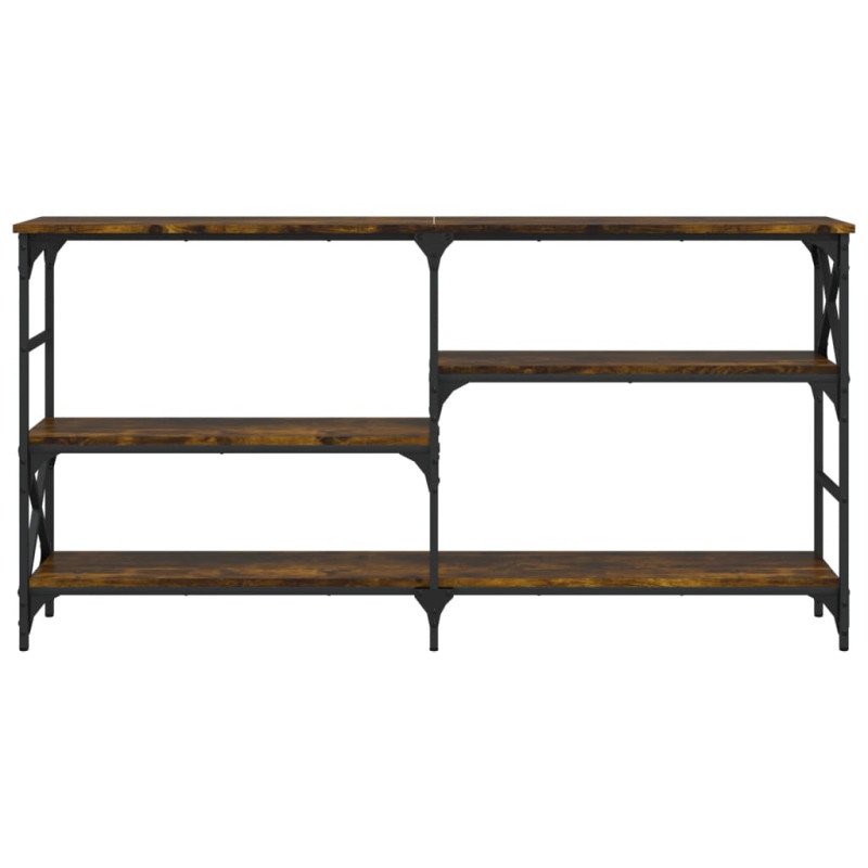 vidaXL Konzolový stolík dymový dub 150x29x76,5 cm kompozitné drevo