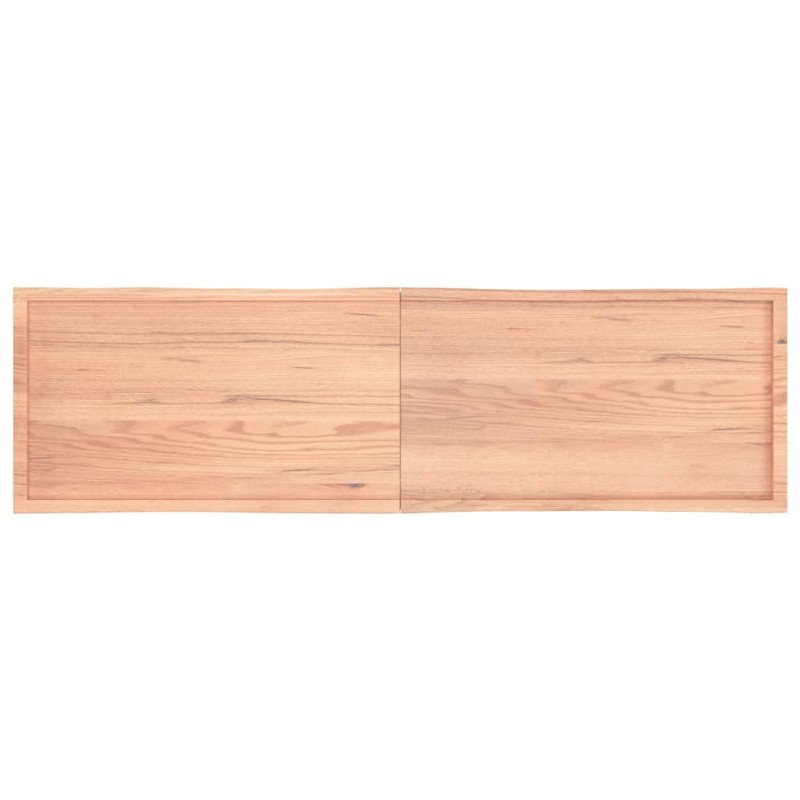 vidaXL Stolová doska svetlohnedá 220x60x(2-4)cm ošetrený masív hrany
