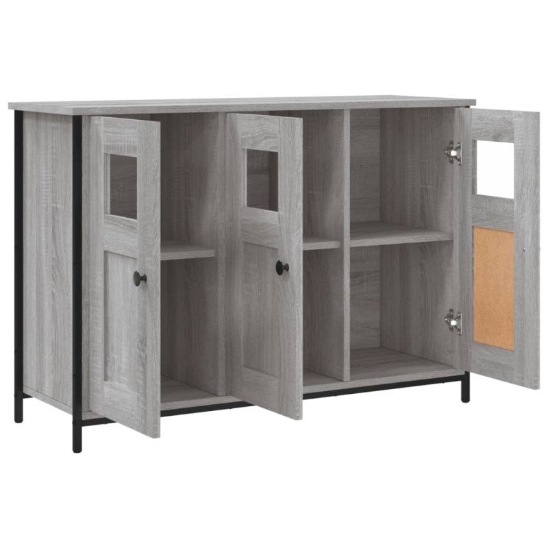 vidaXL Komoda sivá sonoma 100x35x70 cm kompozitné drevo