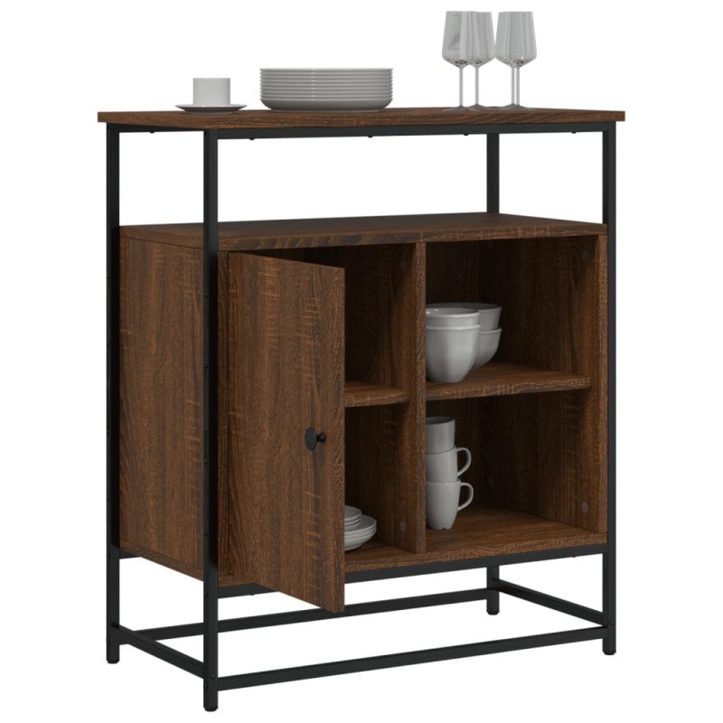 vidaXL Komoda hnedý dub 69x35x80 cm kompozitné drevo