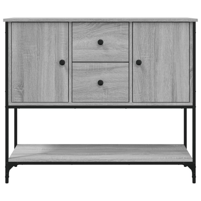 vidaXL Komoda sivá sonoma 100x36x85 cm kompozitné drevo