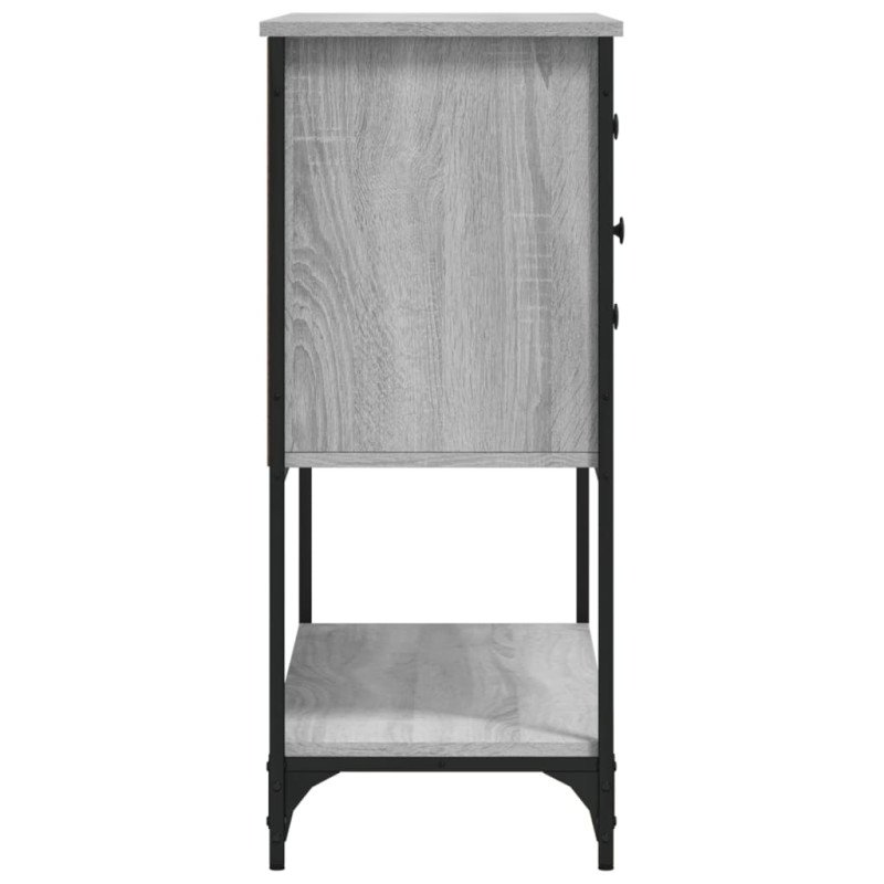 vidaXL Komoda sivá sonoma 100x36x85 cm kompozitné drevo