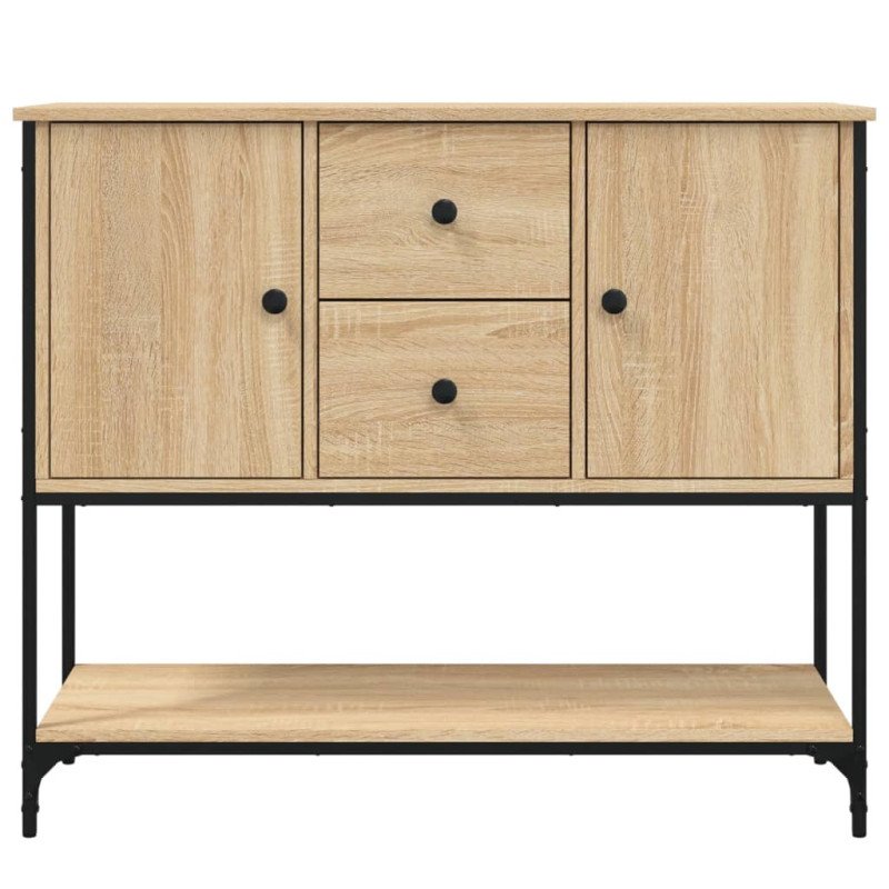vidaXL Komoda dub sonoma 100x33x75 cm kompozitné drevo