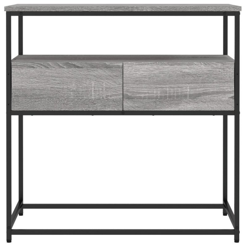 vidaXL Konzolový stolík sivý sonoma 75x40x75 cm kompozitné drevo