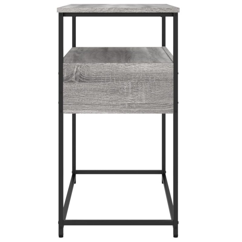 vidaXL Konzolový stolík sivý sonoma 75x40x75 cm kompozitné drevo